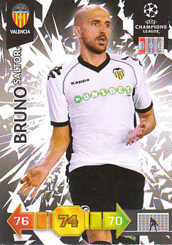 Bruno Saltor Valencia CF 2010/11 Panini Adrenalyn XL CL #337